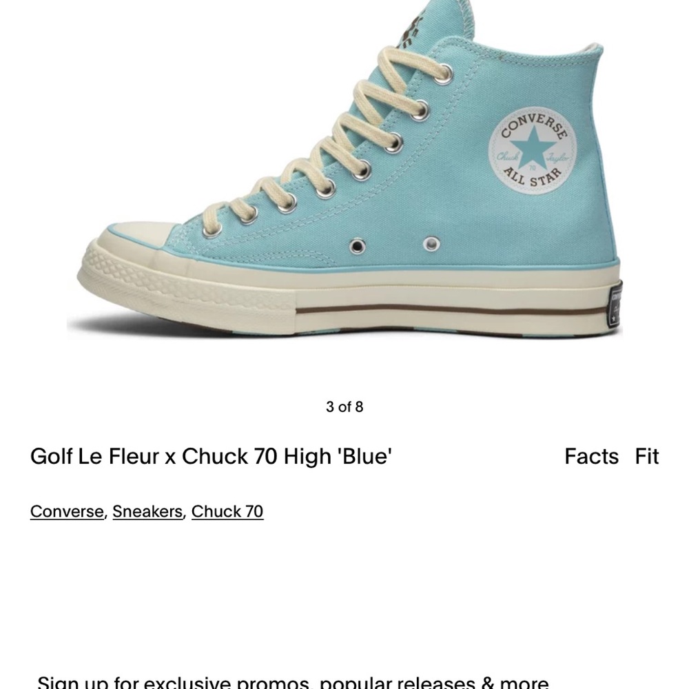 Converse/Golf Le Fleur Chuck 70 high blue